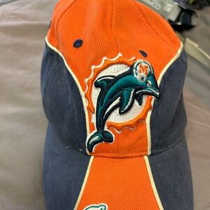 Orange and Blue Dolphin Logo Cap